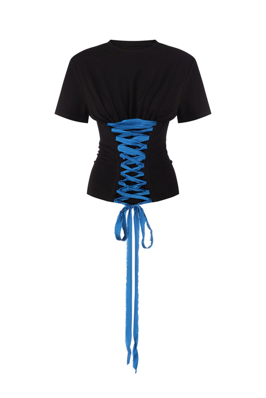 Lace-up T-shirt