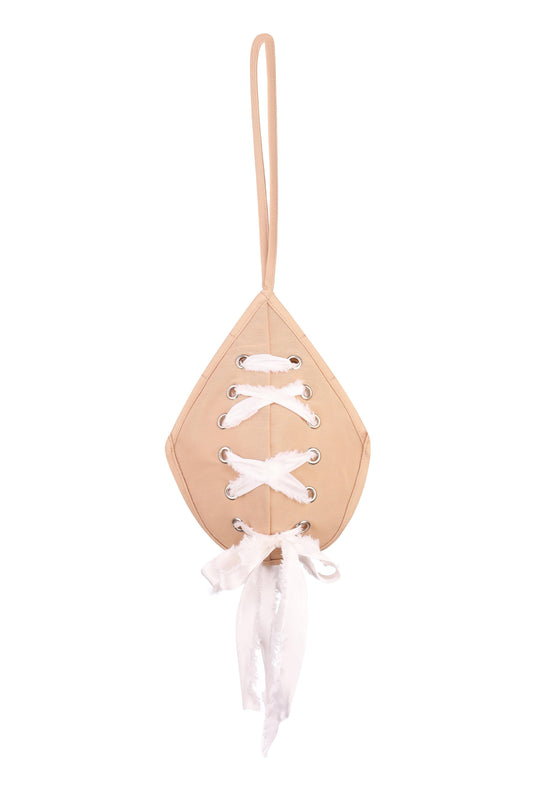 "Bra" bag with lacing