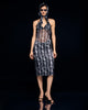 Slip dress  with chiffon top and silk skirt