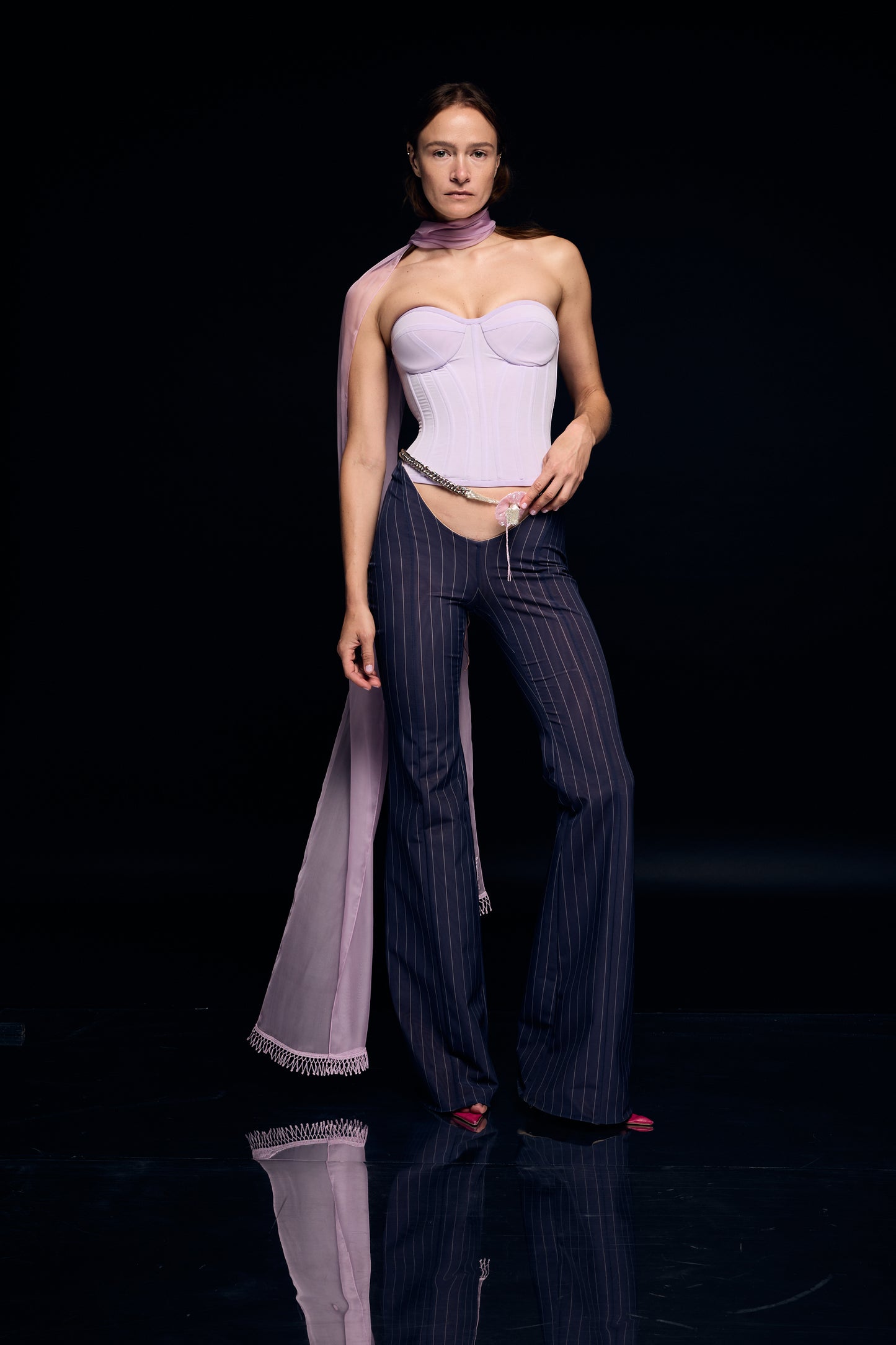 Strapless bustier corset