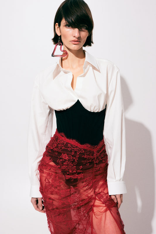 Сорочка з корсетним боді