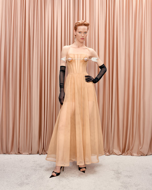 Dress "Arrow" with detachable pasties