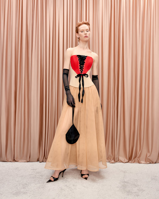 "Heart" corset with lacing