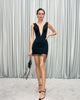 Corset dress with net strap