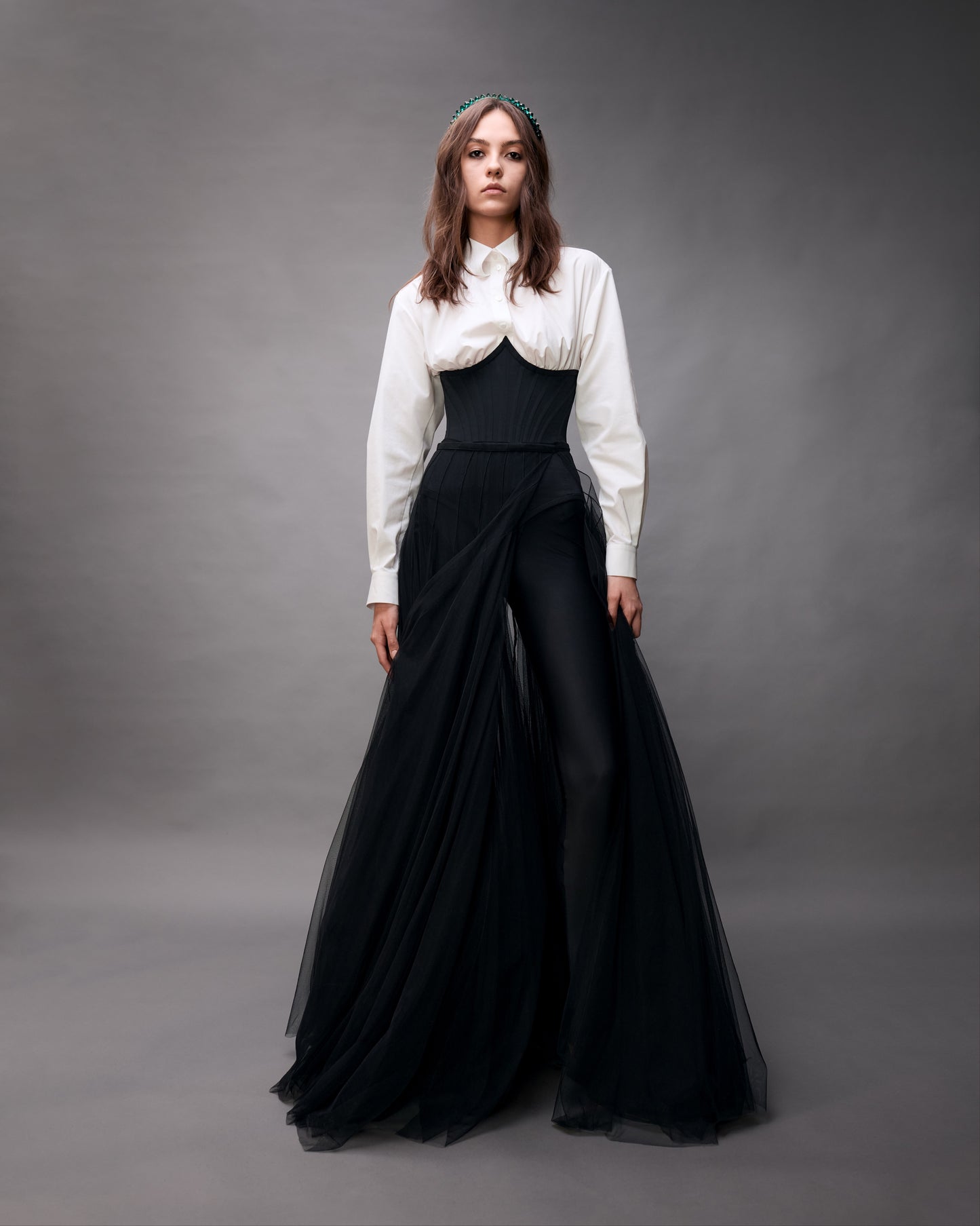 Сорочка з корсетним боді