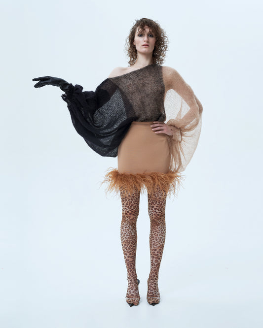 Gradient knitted top