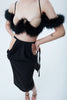 Feather corset top