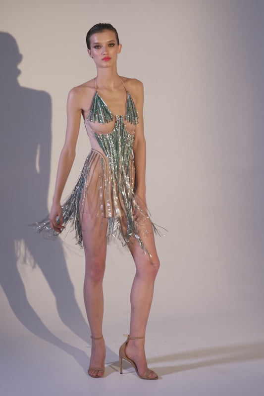 Корсетна сукня з вишивкою "Azucar fireworks"