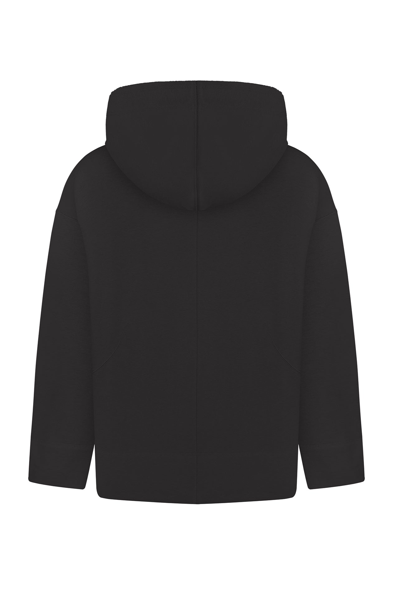 Plain black hoodie discount back