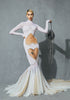 Embellished floor-length dress