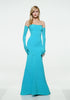 Floor-length corset dress with 