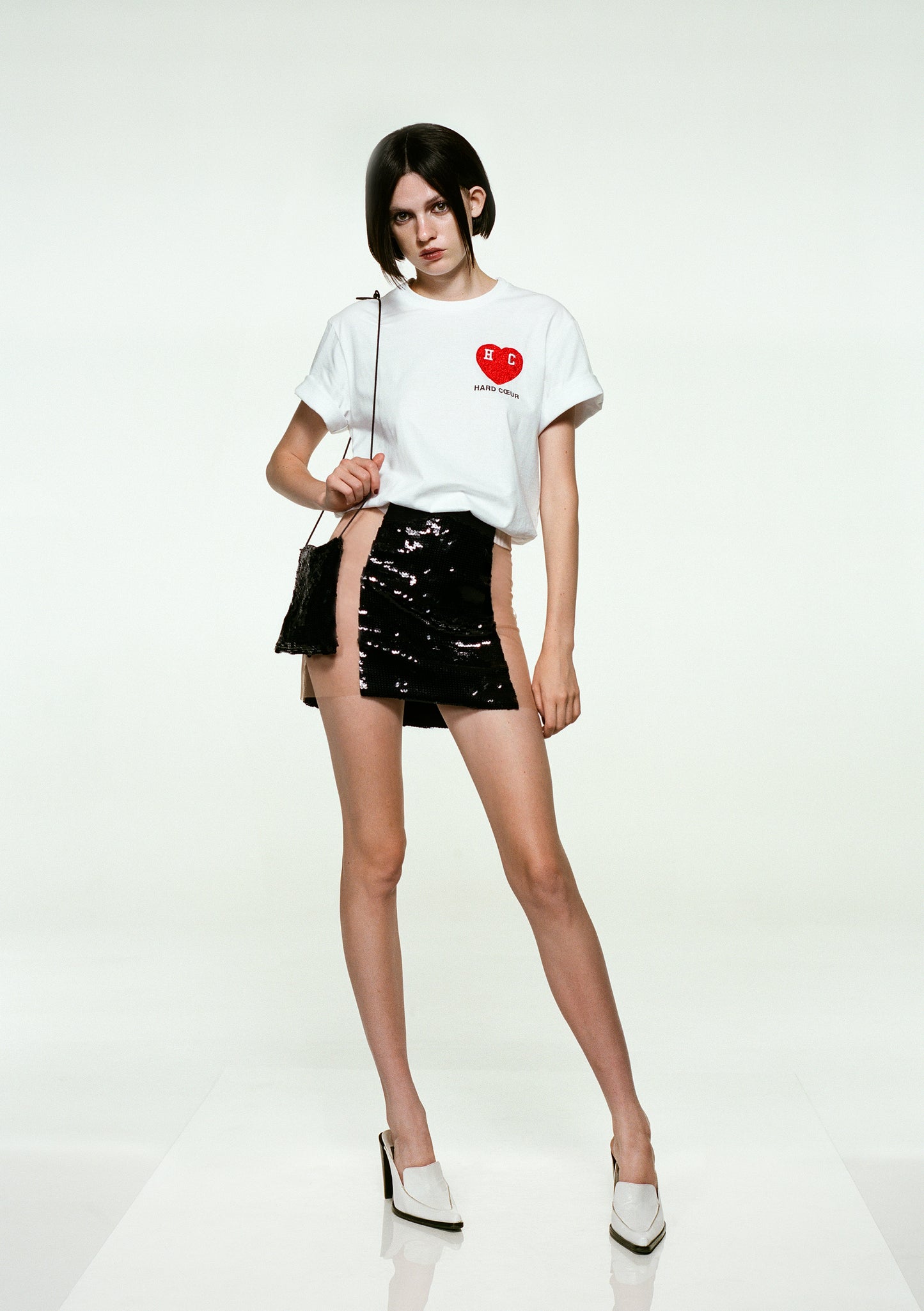 T-shirt FROLOV x Vova Vorotniov with "Hard Coeur" embroidery