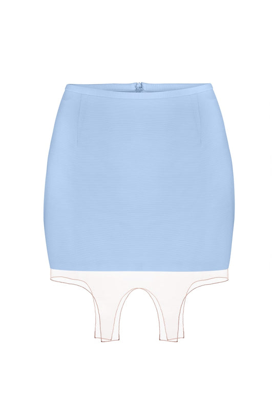 Corset skirt with straps