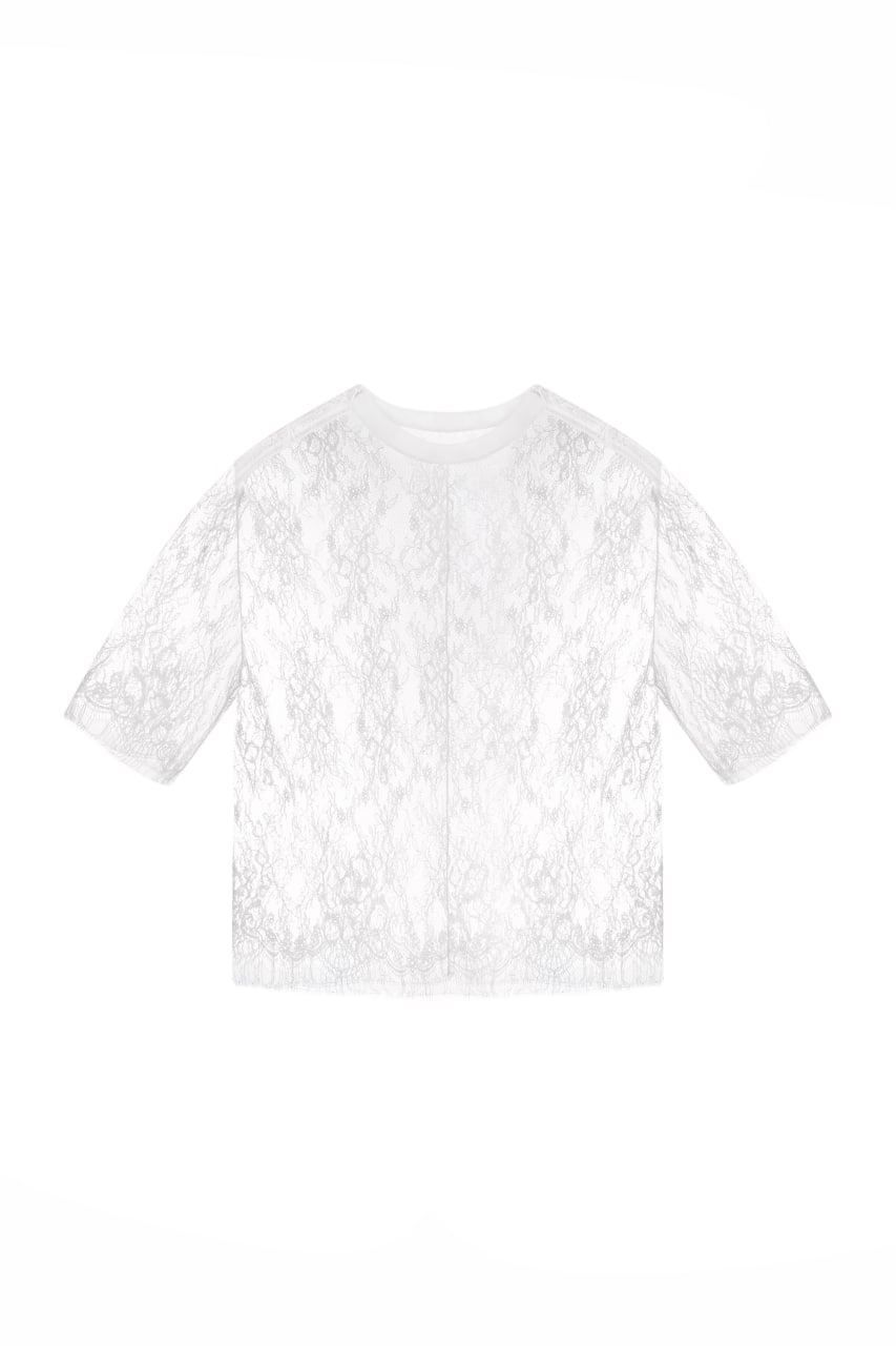 Lace transparent t-shirt