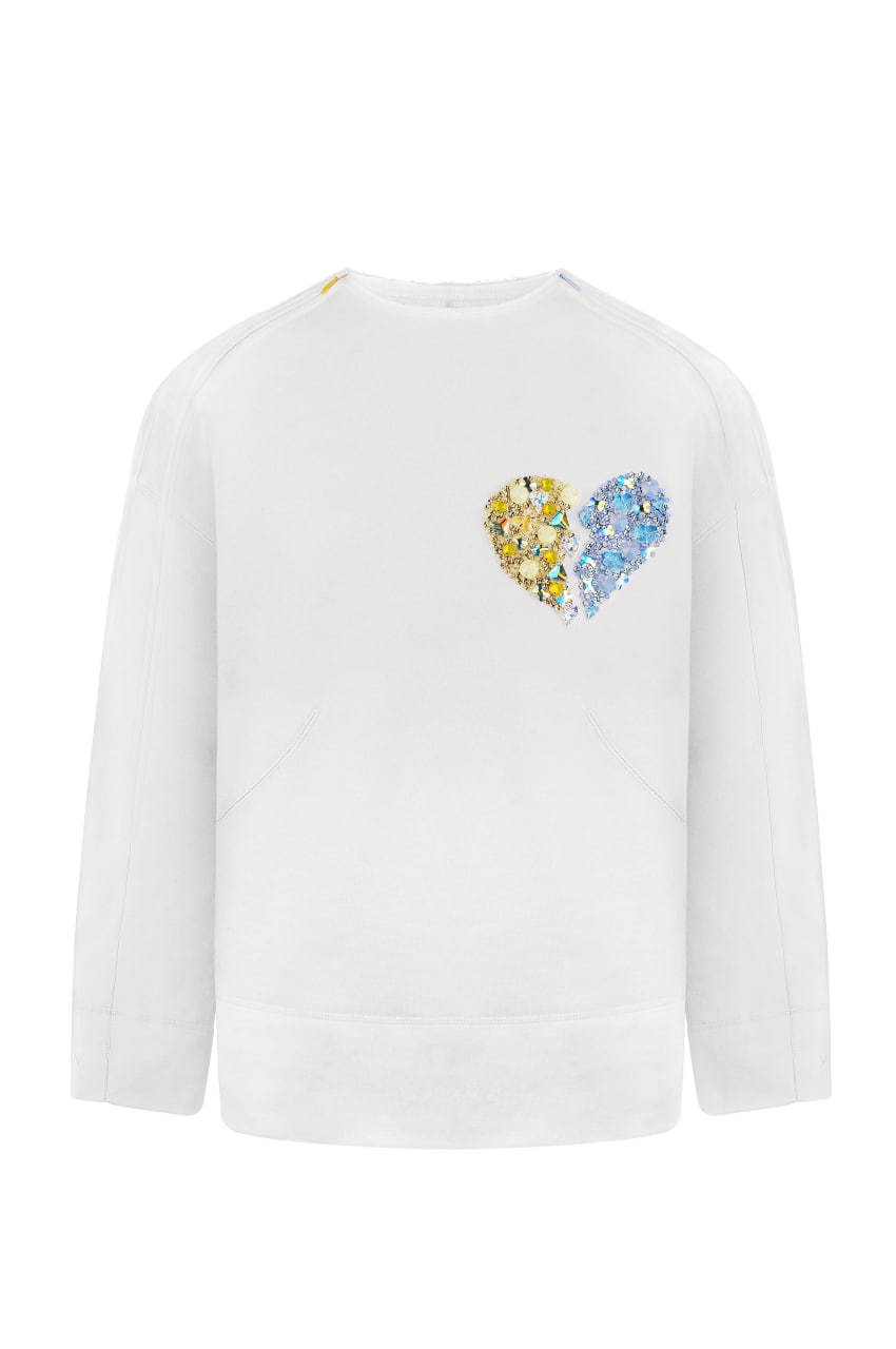 Embellished sweatshirt "Crush"